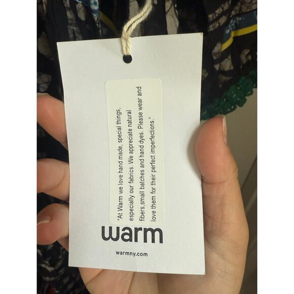 NWT Warm NY RTW Spring 2018 Printed Bohemian Midi Dress Size P/S - Picture 8 of 10